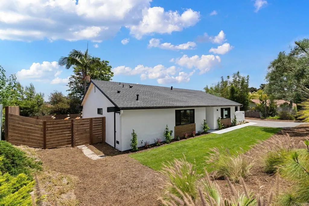 Completed detached accessory dwelling unit in Oceanside, California